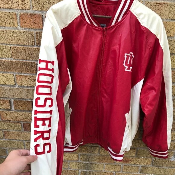 Vintage 1998 NCAA Steve & Barrys Indiana Hoosiers Varsity Jacket XXL - Picture 9 of 11